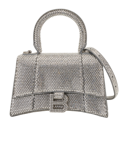 Rhinestones Hourglass XS, Leather, Silver, MII, S, 2*